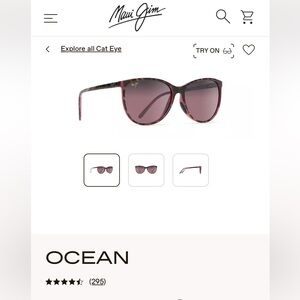 Maui Jim Ocean Sunglasses - Tortoise with blue